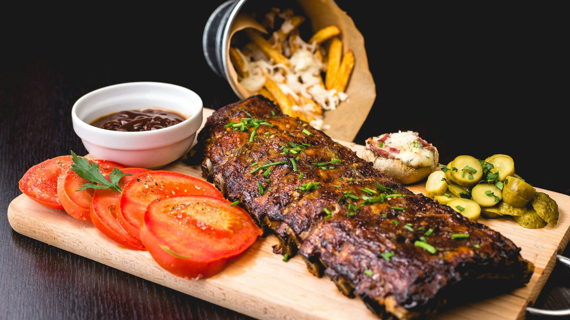 Restaurant appetizer spread